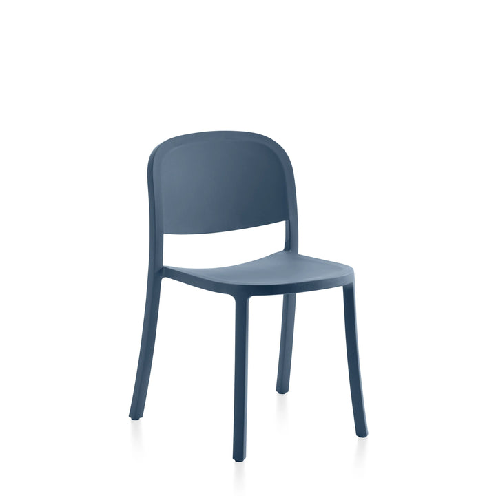 1 Inch Reclaimed Stacking Chair - Emeco Chairs - Blue - HORNE