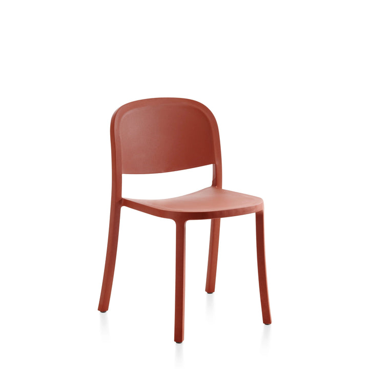 1 Inch Reclaimed Stacking Chair - Emeco Chairs - Orange - HORNE