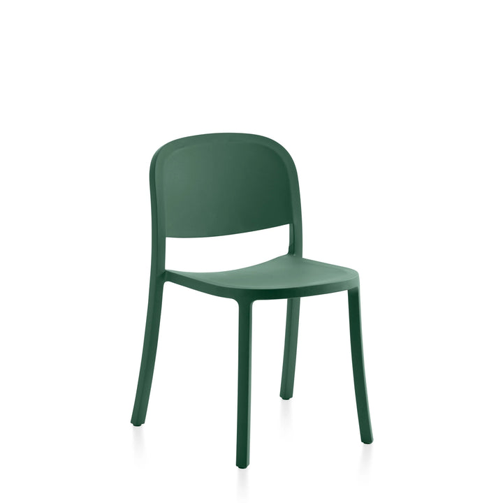 1 Inch Reclaimed Stacking Chair - Emeco Chairs - Green - HORNE