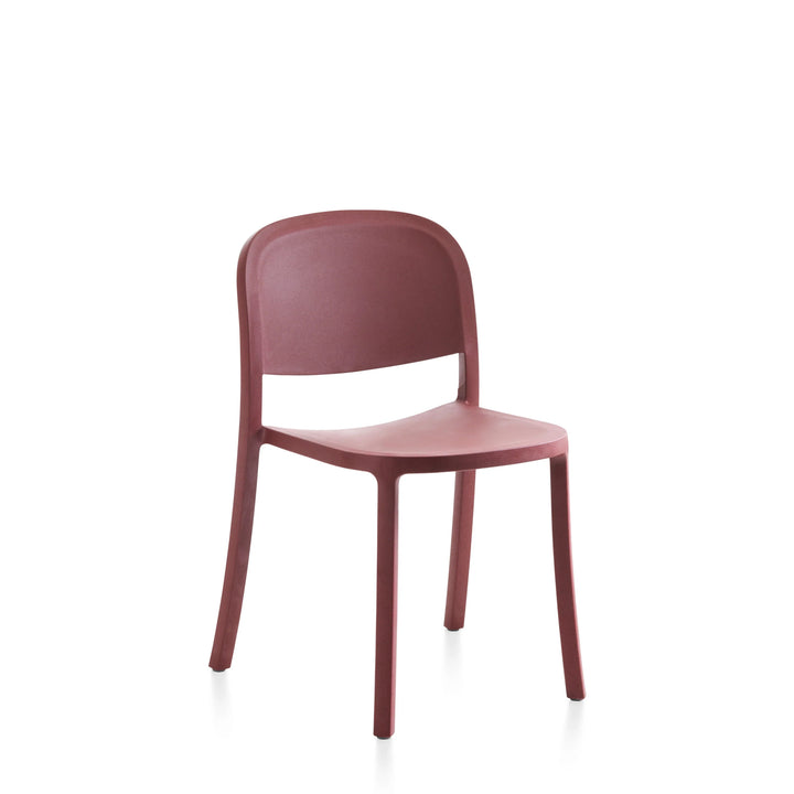 1 Inch Reclaimed Stacking Chair - Emeco Chairs - Bordeaux - HORNE