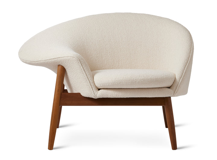 Fried Egg Lounge Chair - Warm Nordic - Chairs - Barnum 24/Smoked Oak - Left - Facing - HORNE