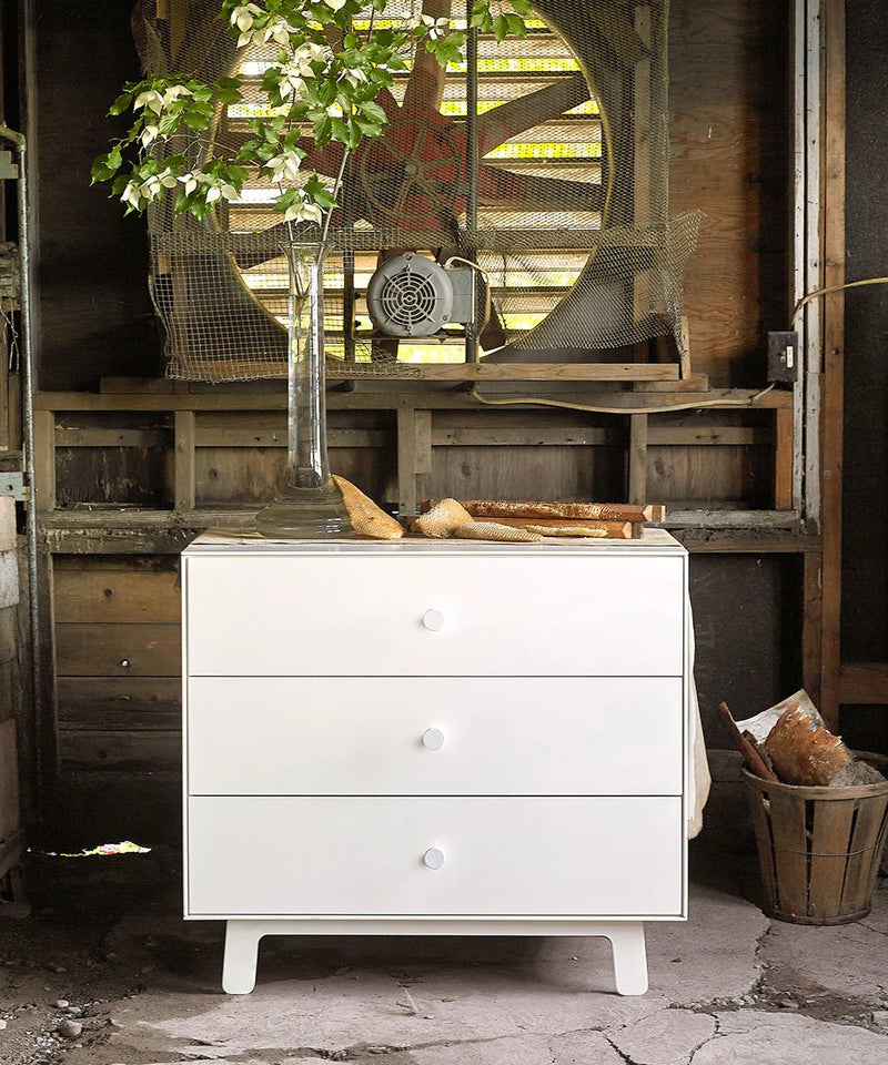 3 Drawer Dresser - Sparrow - Oeuf Kids + Baby - White/Birch - HORNE