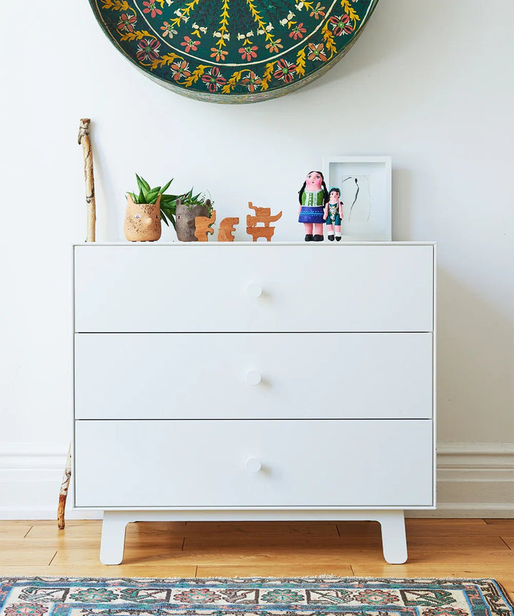 3 Drawer Dresser - Sparrow - Oeuf Kids + Baby - White - HORNE