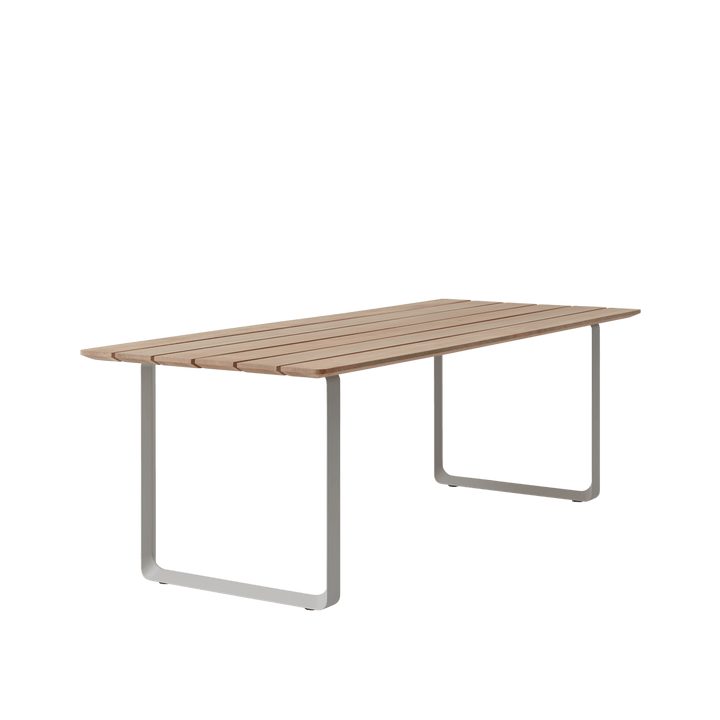 70/70 Outdoor Table - Muuto Tables - Sapele Mahogany/Grey - HORNE