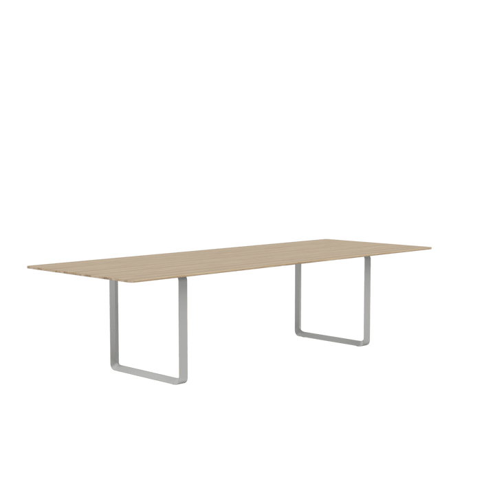 70/70 Table - Large - Muuto Table + Task - Solid Oak Top & Grey Base - HORNE