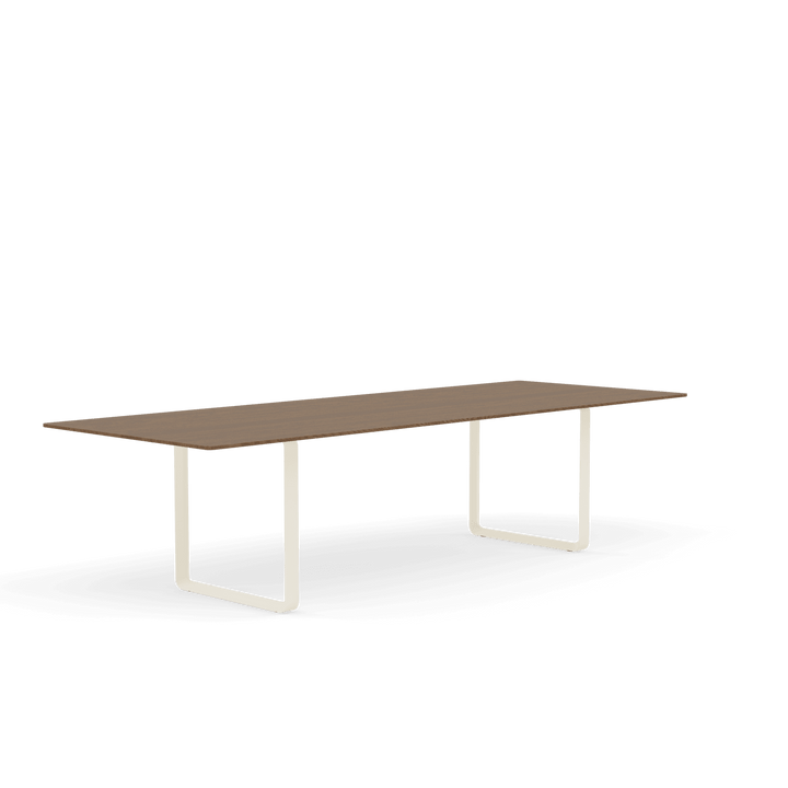 70/70 Table - Large - Muuto Table + Task - Solid Smoked Oak Top & Sand Base - HORNE