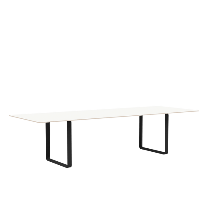 70/70 Table - Large - Muuto Table + Task - White Laminate Top & Anthracite Black Base - HORNE