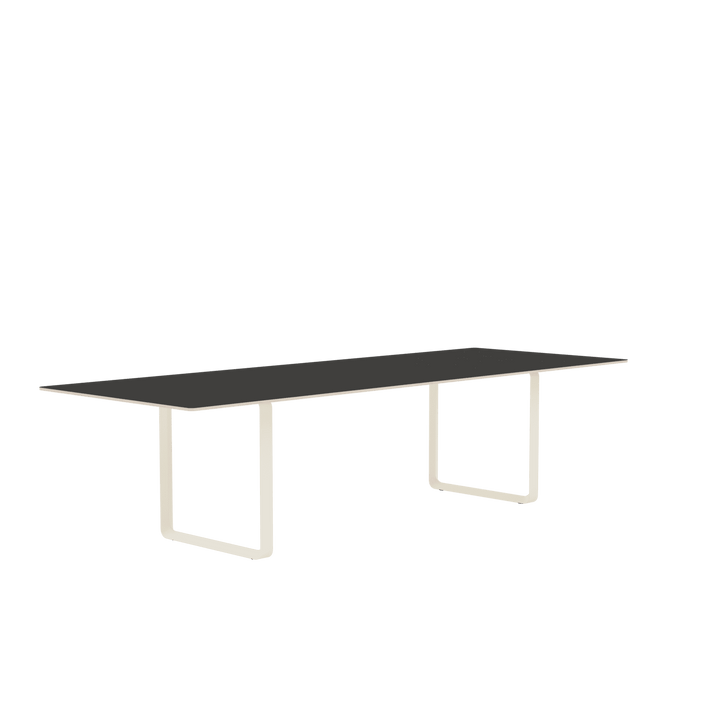 70/70 Table - Large - Muuto Table + Task - Black Linoleum Top & Sand Base - HORNE