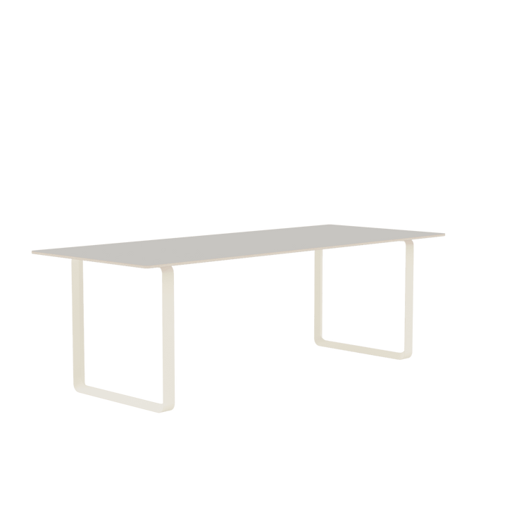 70/70 Table - Medium - Muuto Table + Task - Grey Linoleum Top & Sand Base - HORNE