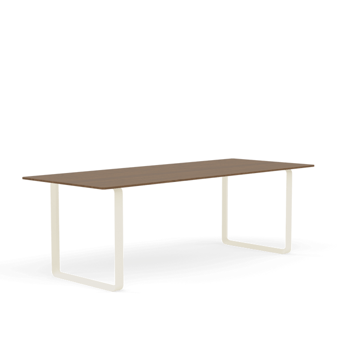 70/70 Table - Medium - Muuto Table + Task - Solid Smoked Oak Top & Sand Base - HORNE