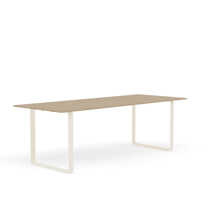 70/70 Table - Medium - Muuto Table + Task - Solid Oak Top & Sand Base - HORNE
