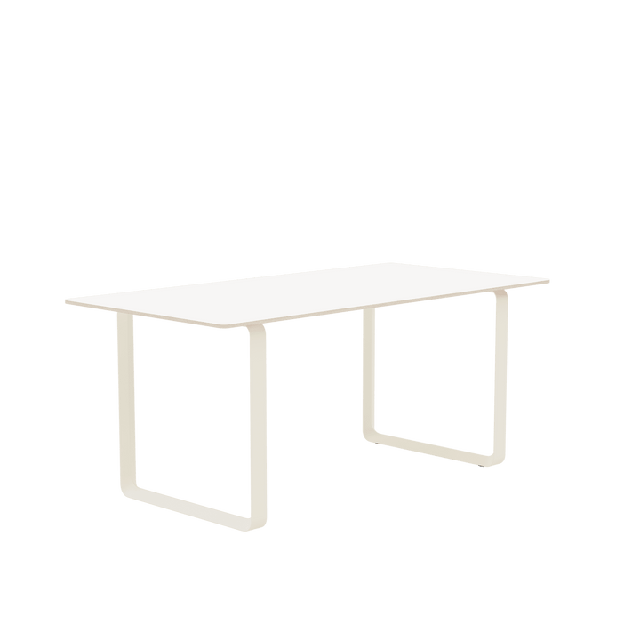 70/70 Table - Small - Muuto Table + Task - White Laminate Top & Sand Base - HORNE