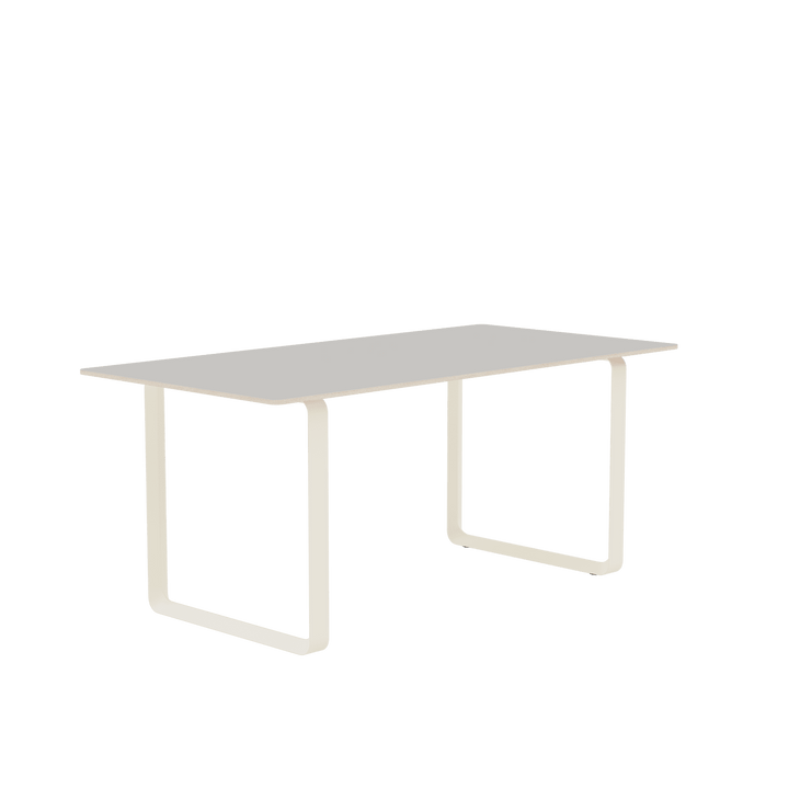 70/70 Table - Small - Muuto Table + Task - Grey Linoleum Top & Sand Base - HORNE