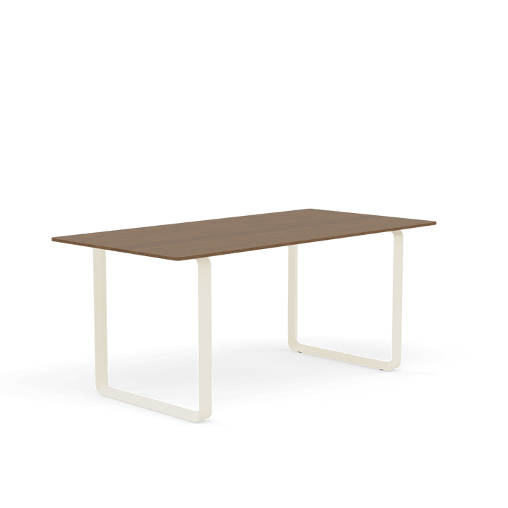 70/70 Table - Small - Muuto Table + Task - Solid Smoked Oak Top & Sand Base - HORNE