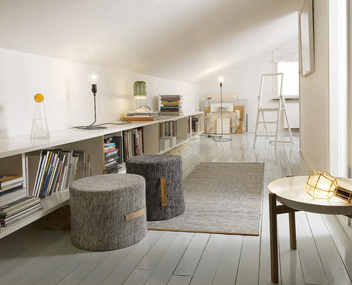 Björk Pouf/Stool - Design House Stockholm - Stools + Benches + Ottomans - Dark Grey - HORNE