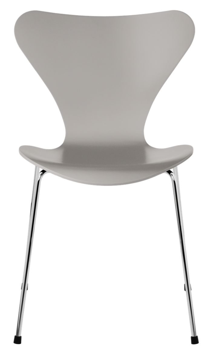 Series 7 - Lacquered - Fritz Hansen - Chairs - Nine Grey - Chromed Steel - HORNE