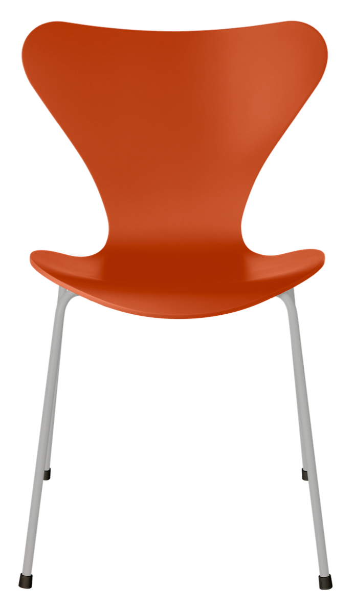 Series 7 - Lacquered - Fritz Hansen - Chairs - Paradise Orange - Nine Grey - HORNE