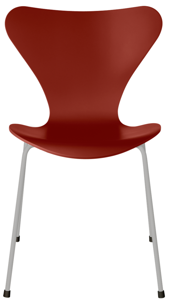 Series 7 - Lacquered - Fritz Hansen - Chairs - Venetian Red - Nine Grey - HORNE
