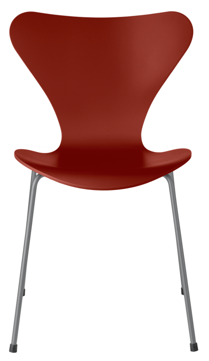 Series 7 - Lacquered - Fritz Hansen - Chairs - Venetian Red - Silver Grey - HORNE