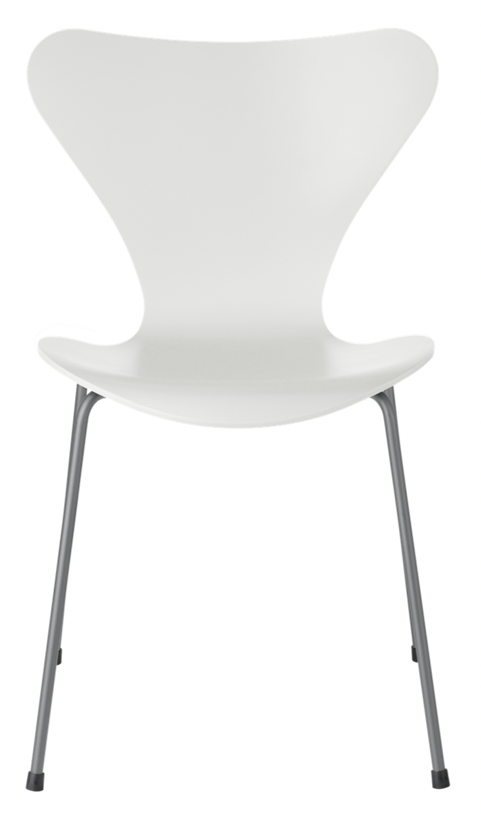 Series 7 - Lacquered - Fritz Hansen - Chairs - White - Silver Grey - HORNE