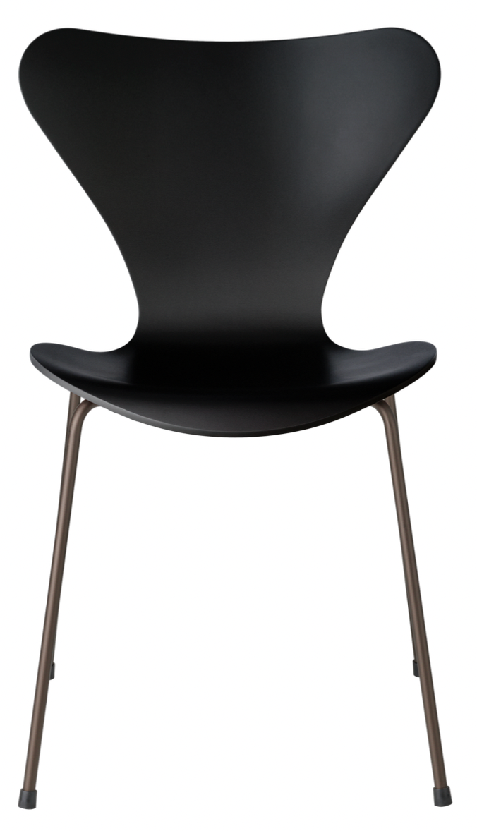 Series 7 - Lacquered - Fritz Hansen - Chairs - Black - Brown Bronze - HORNE