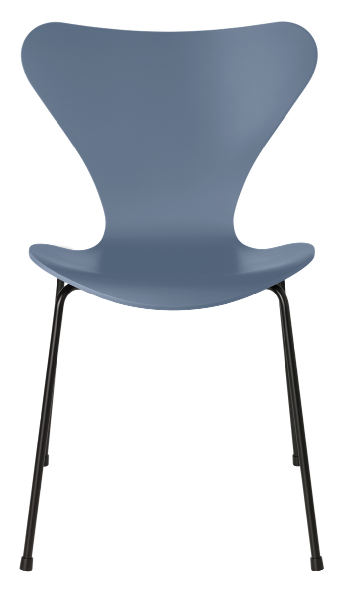 Series 7 - Lacquered - Fritz Hansen - Chairs - Dusk Blue - Black - HORNE