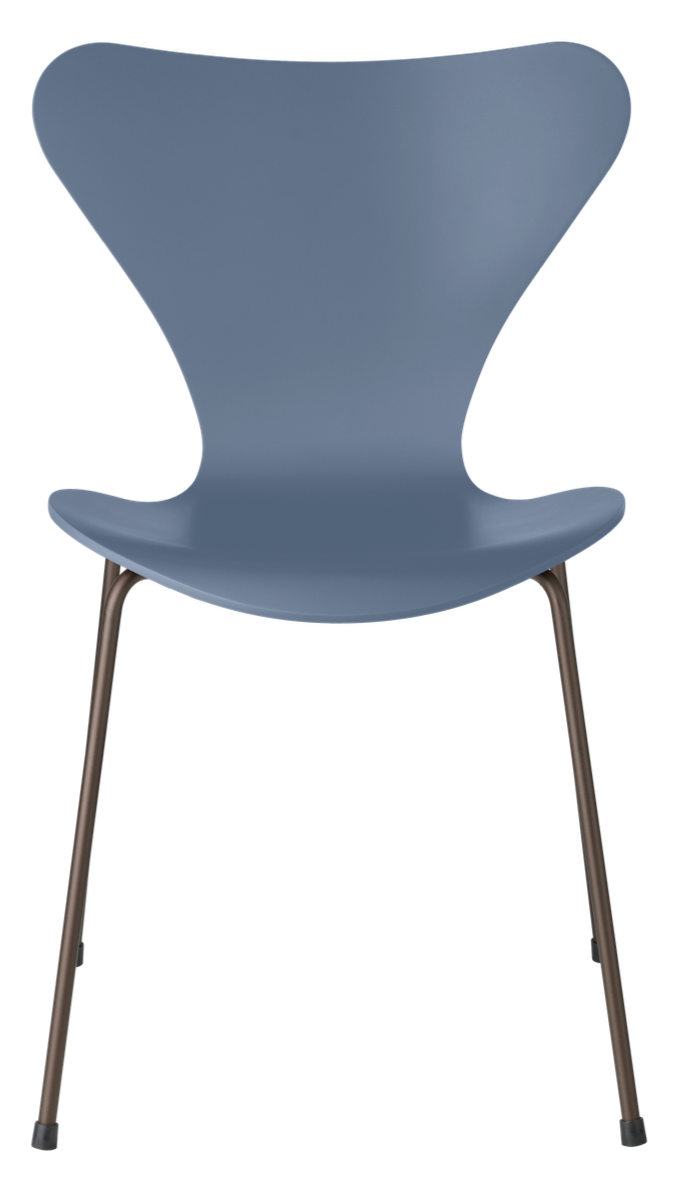 Series 7 - Lacquered - Fritz Hansen - Chairs - Dusk Blue - Brown Bronze - HORNE