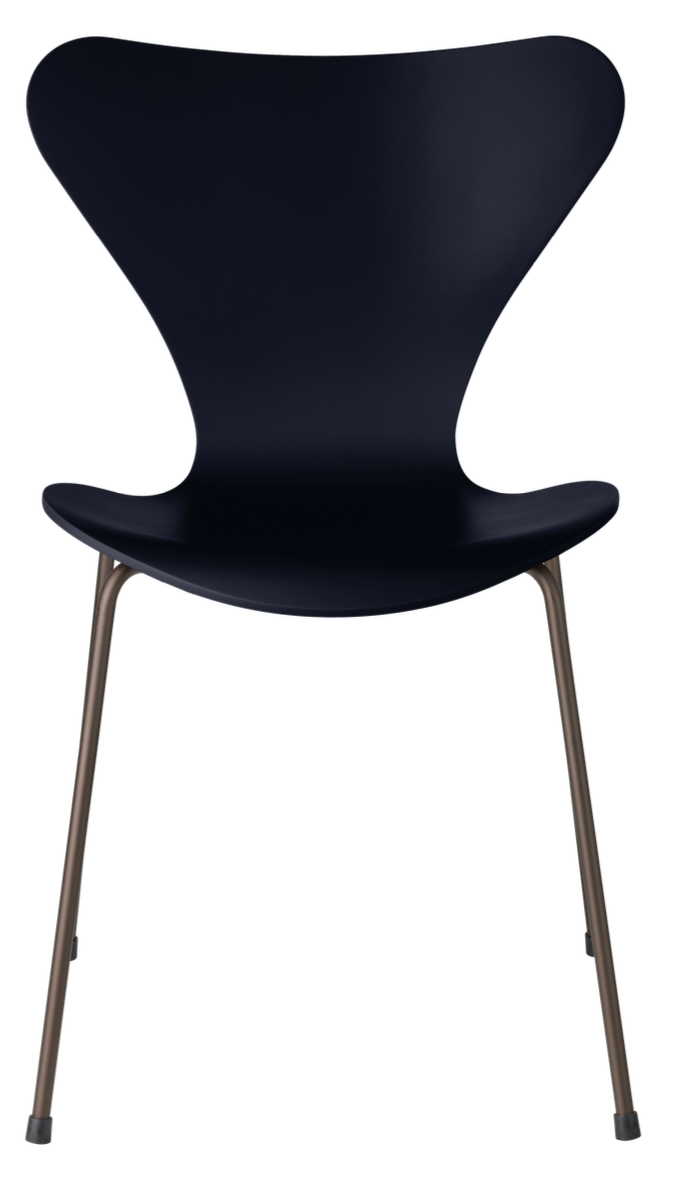 Series 7 - Lacquered - Fritz Hansen - Chairs - Midnight Blue - Brown Bronze - HORNE