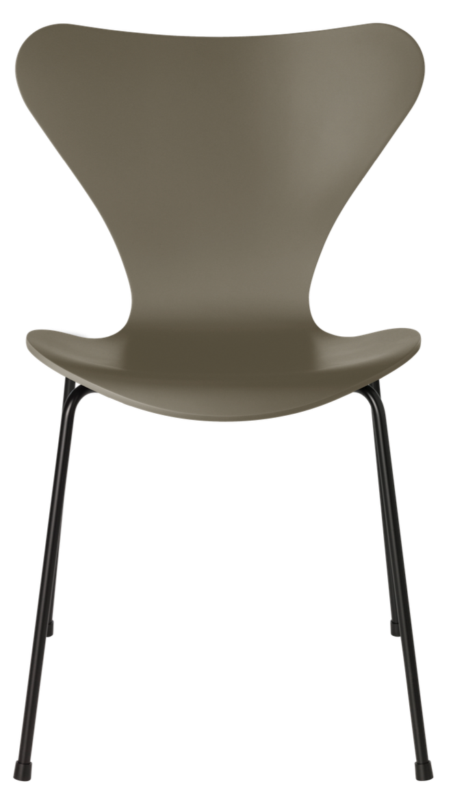 Series 7 - Lacquered - Fritz Hansen - Chairs - Olive Green - Black - HORNE