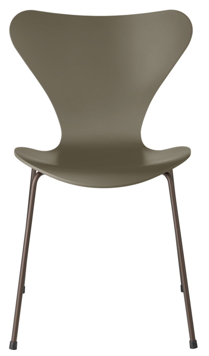 Series 7 - Lacquered - Fritz Hansen - Chairs - Olive Green - Brown Bronze - HORNE