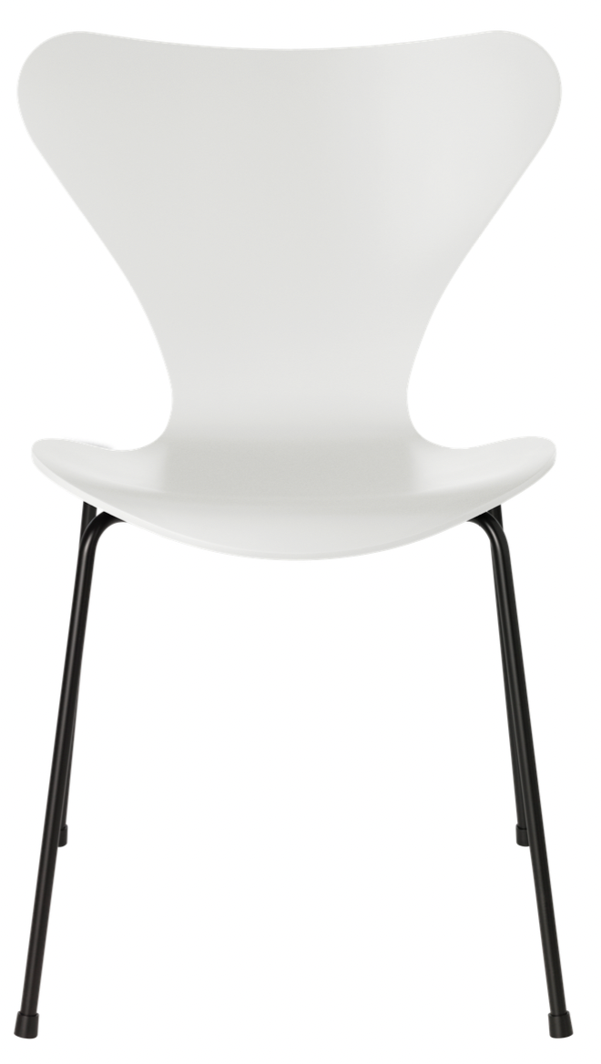 Series 7 - Lacquered - Fritz Hansen - Chairs - White - Black - HORNE
