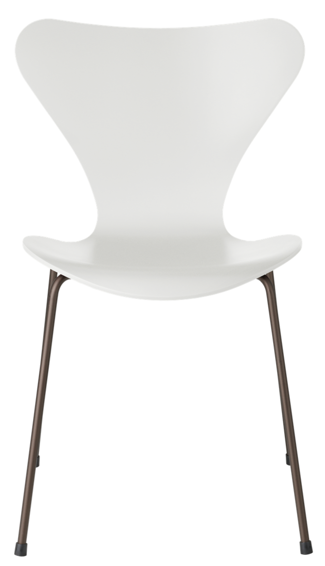 Series 7 - Lacquered - Fritz Hansen - Chairs - White - Brown Bronze - HORNE