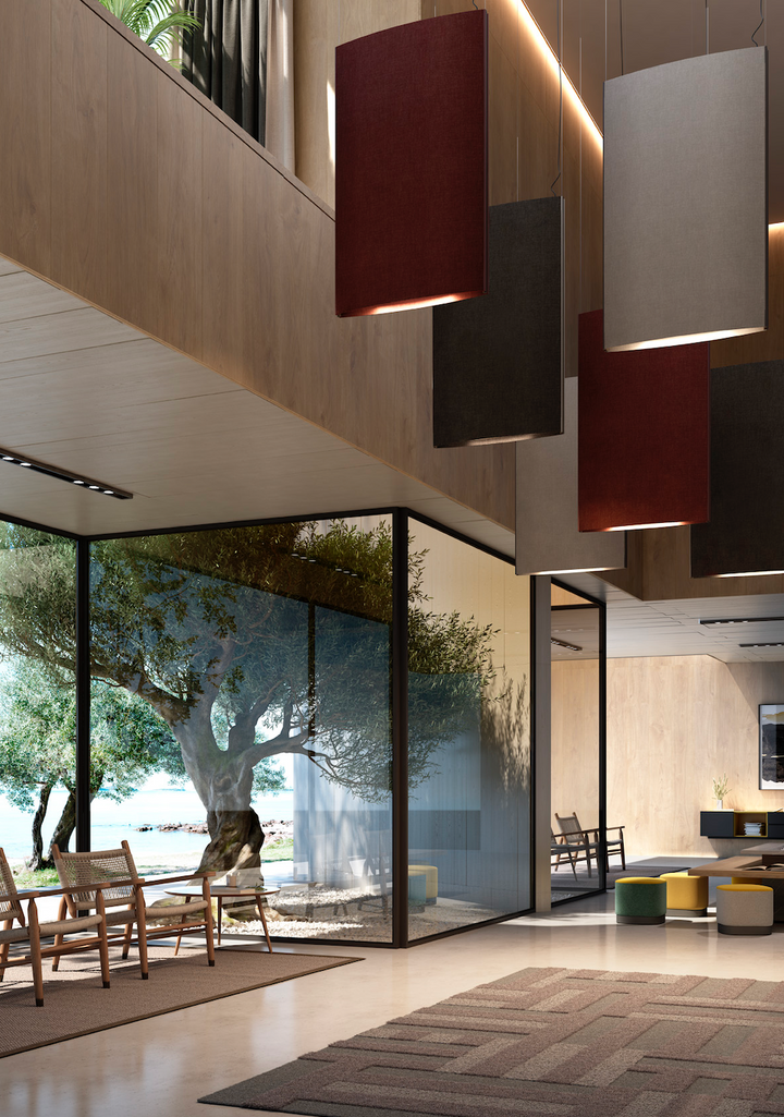 Noren S/72 LED Dimmable Pendant - Bover - Pendants - Direct & Indirect Light - Terracotta - HORNE