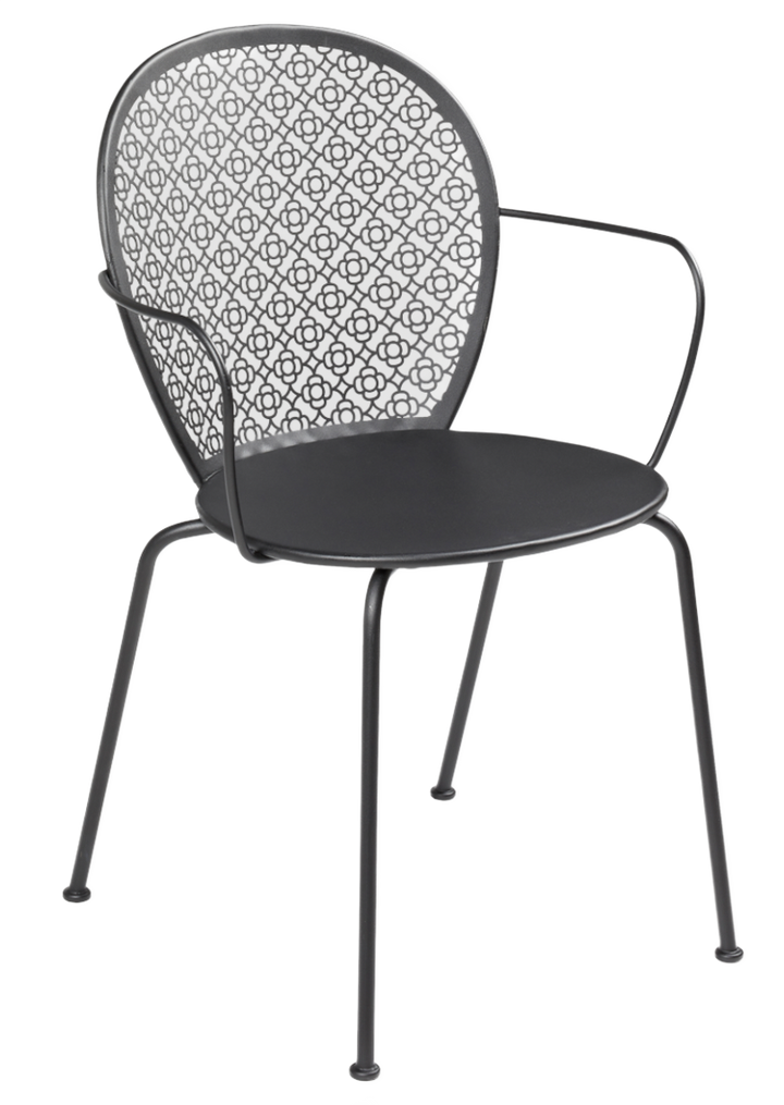 Lorette Armchair - Set of 2 - Fermob - Outdoor Furniture - Anthracite - HORNE