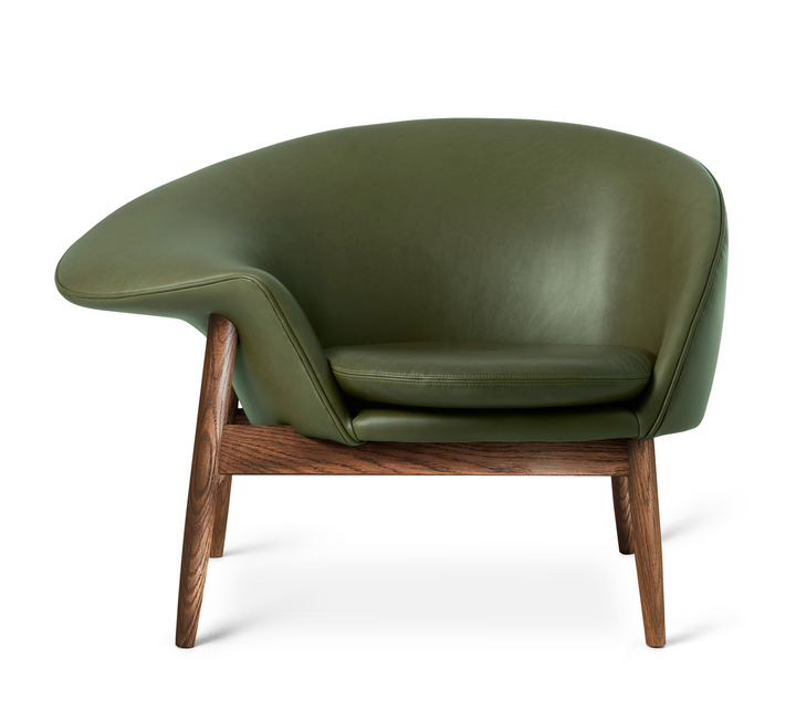 Fried Egg Lounge Chair - Warm Nordic - Chairs - Challenger 258/Smoked Oak - Left - Facing - HORNE