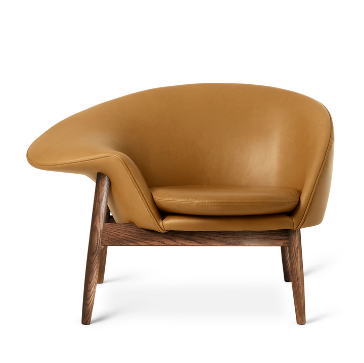 Fried Egg Lounge Chair - Warm Nordic - Chairs - Vitoria Cognac/Smoked Oak - Left - Facing - HORNE
