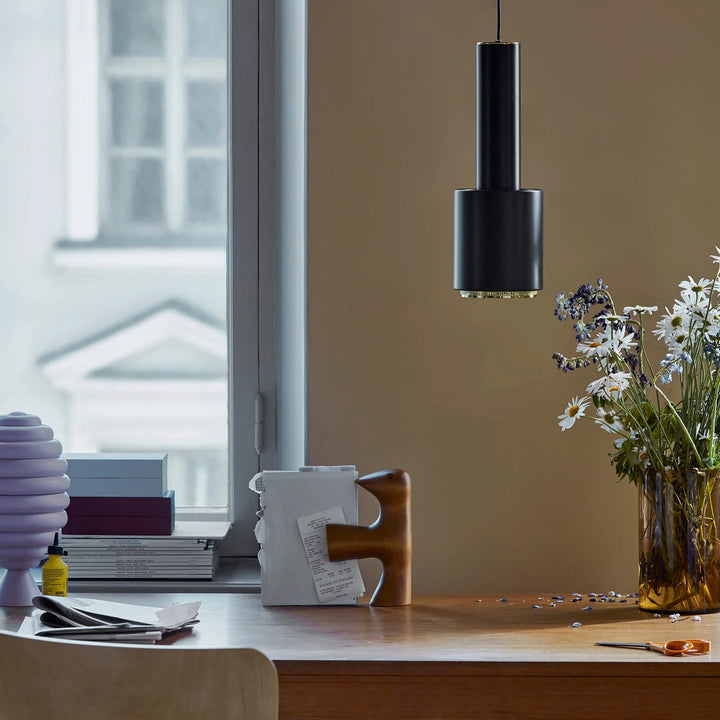 A110 Pendant by Alvar Aalto - Artek Pendants - Black - HORNE