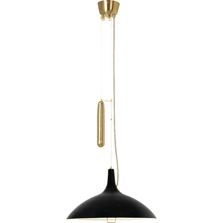 A1965 Pendant - Gubi Pendants - Brass - Soft Black Semi Matt - HORNE