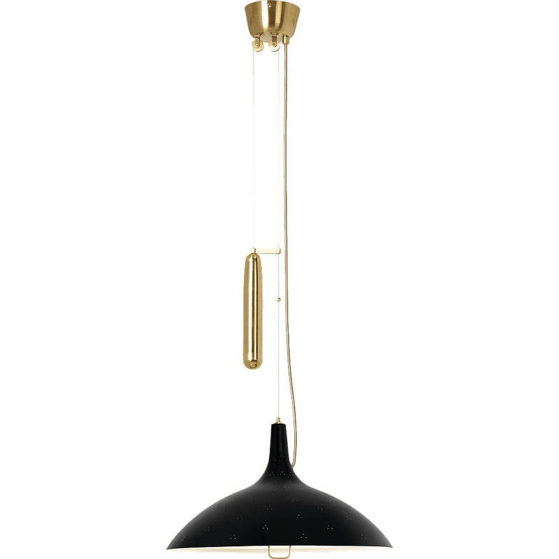 A1965 Pendant - Gubi Pendants - Brass - Classic White Semi Matt - HORNE