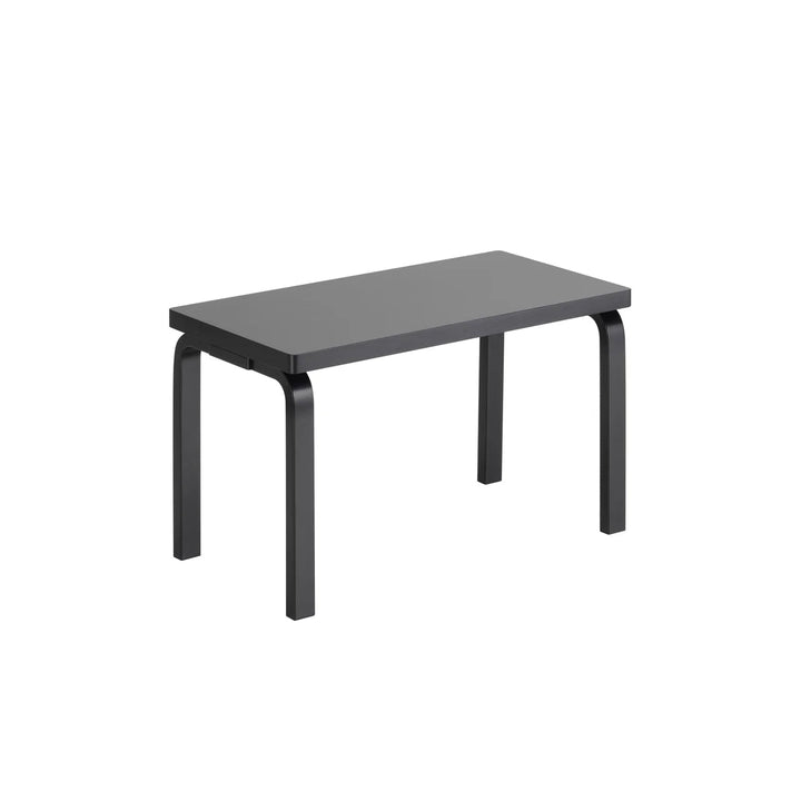 Aalto Bench 153B - Solid Top - Artek Stools + Benches + Ottomans - Black Lacquered - HORNE