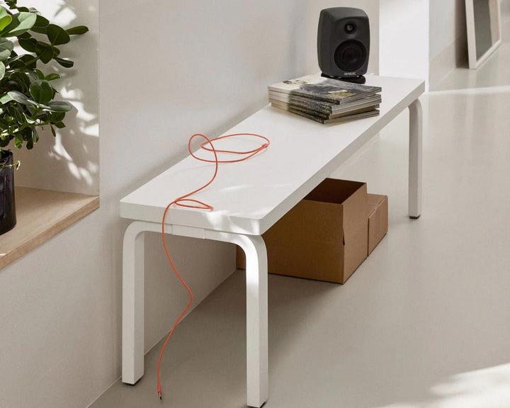 Aalto Bench 168B - Solid Top - Artek Stools + Benches + Ottomans - Black Lacquered - HORNE
