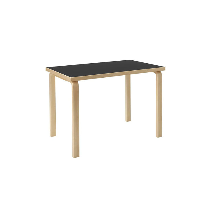 Aalto Table 80B - Artek Tables + Desks - Birch/Black Linoleum - HORNE