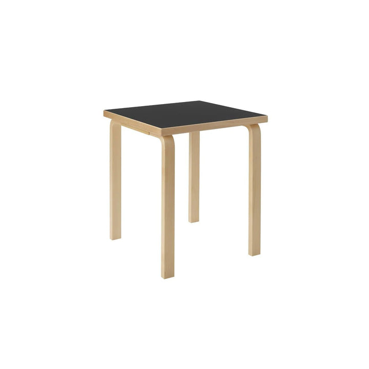Aalto Table 80C - Artek Tables + Desks - Birch/Black Linoleum - HORNE