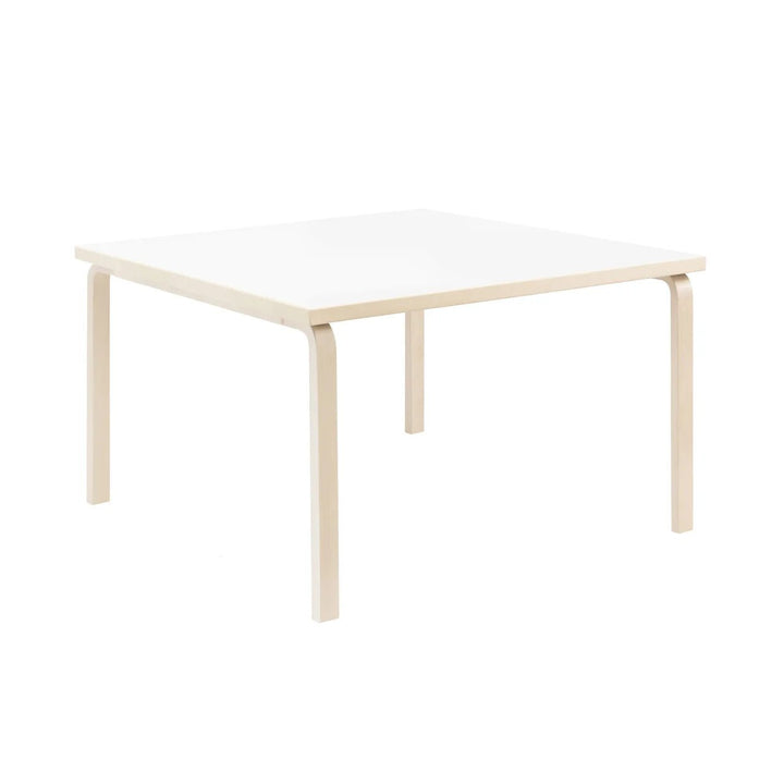 Aalto Table 84 - Artek Tables + Desks - Birch/White Laminate - HORNE