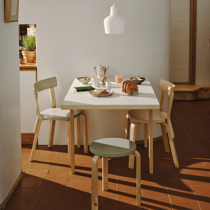 Aalto Table Foldable DL81C - Artek Tables + Desks - Birch/Black Linoleum - HORNE