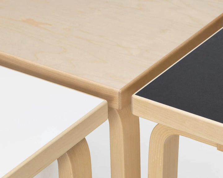 Aalto Table Foldable DL81C - Artek Tables + Desks - Birch/Black Linoleum - HORNE