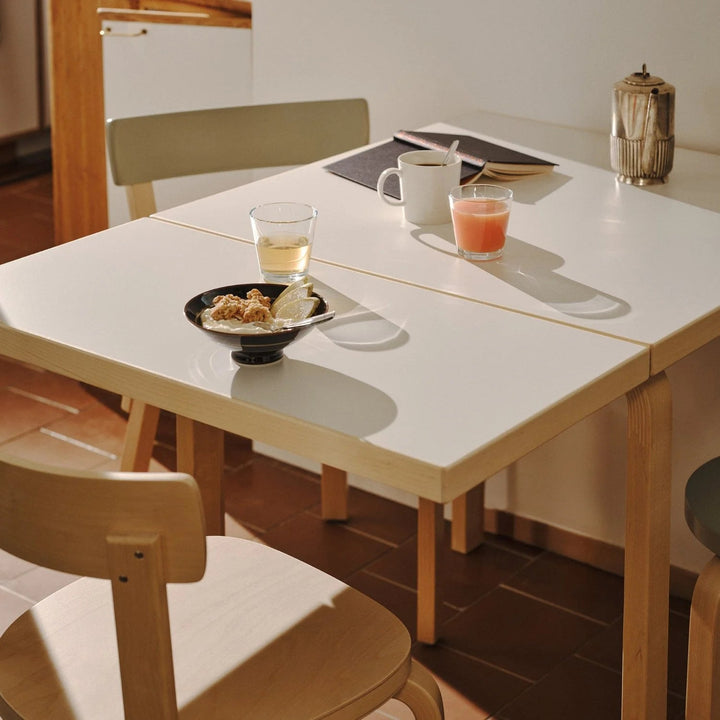 Aalto Table Foldable DL81C - Artek Tables + Desks - Birch/Black Linoleum - HORNE