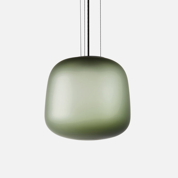 AB Pendant Light - CITTA Pendants - Large - Frosted Smoke Grey/Green - HORNE