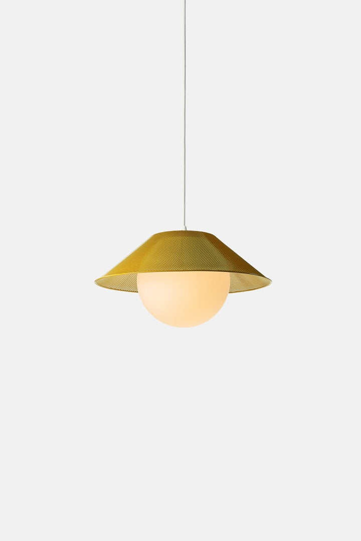 Akoya Pendant - RBW Lighting - Ochre Yellow - 16" shade - 2700K (warm white) - HORNE