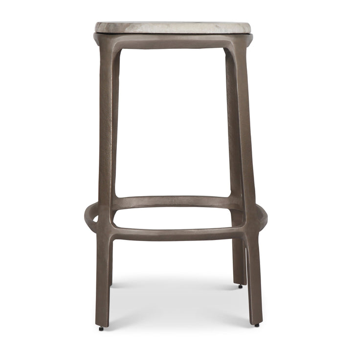 Alfie Counter Stool - Urbia Stools + Benches + Ottomans - Toronto Sand Antique Nickel - HORNE